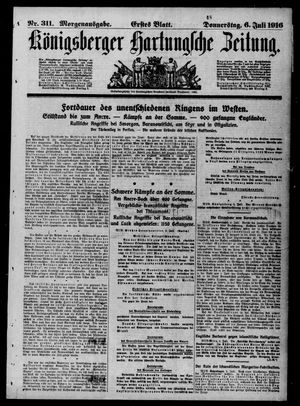 Königsberger Hartungsche Zeitung on Jul 6, 1916