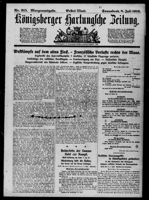 Königsberger Hartungsche Zeitung vom 08.07.1916