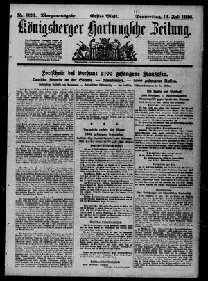 Königsberger Hartungsche Zeitung on Jul 13, 1916