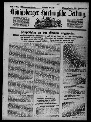 Königsberger Hartungsche Zeitung on Jul 22, 1916