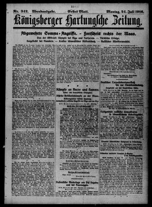 Königsberger Hartungsche Zeitung vom 24.07.1916