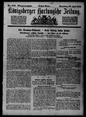 Königsberger Hartungsche Zeitung on Jul 25, 1916