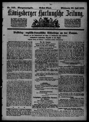 Königsberger Hartungsche Zeitung vom 26.07.1916