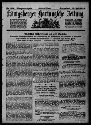 Königsberger Hartungsche Zeitung vom 29.07.1916