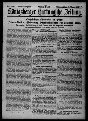Königsberger Hartungsche Zeitung on Aug 3, 1916