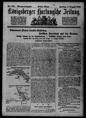 Königsberger Hartungsche Zeitung vom 04.08.1916