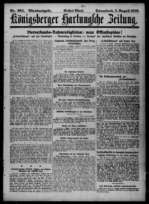 Königsberger Hartungsche Zeitung vom 05.08.1916