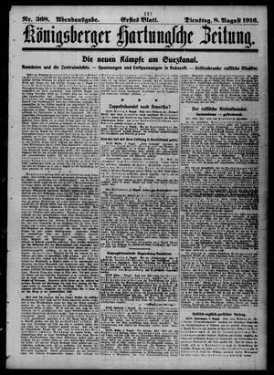 Königsberger Hartungsche Zeitung on Aug 8, 1916