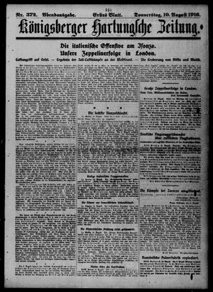 Königsberger Hartungsche Zeitung on Aug 10, 1916