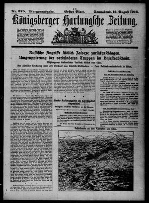 Königsberger Hartungsche Zeitung on Aug 12, 1916
