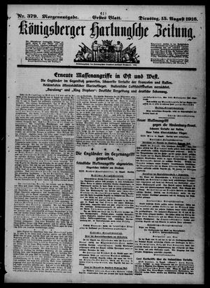 Königsberger Hartungsche Zeitung on Aug 15, 1916