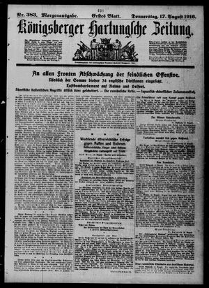 Königsberger Hartungsche Zeitung vom 17.08.1916