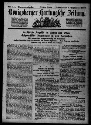 Königsberger Hartungsche Zeitung vom 02.09.1916