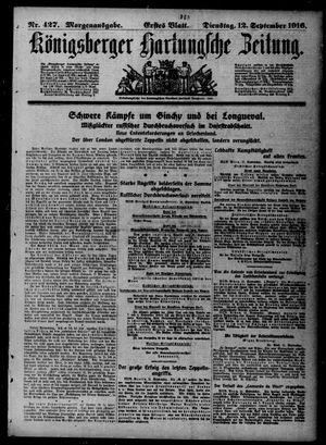 Königsberger Hartungsche Zeitung vom 12.09.1916