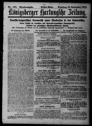 Königsberger Hartungsche Zeitung vom 12.09.1916