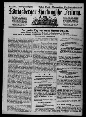 Königsberger Hartungsche Zeitung vom 28.09.1916