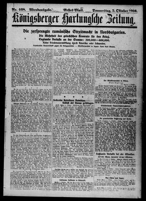 Königsberger Hartungsche Zeitung vom 05.10.1916