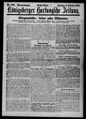 Königsberger Hartungsche Zeitung on Oct 6, 1916