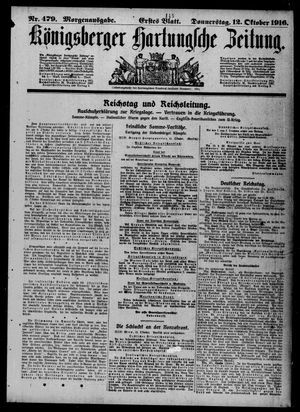 Königsberger Hartungsche Zeitung vom 12.10.1916