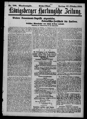 Königsberger Hartungsche Zeitung on Oct 27, 1916
