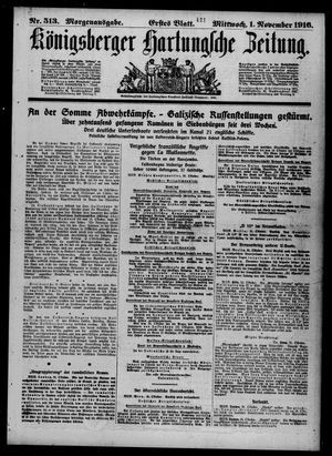 Königsberger Hartungsche Zeitung on Nov 1, 1916