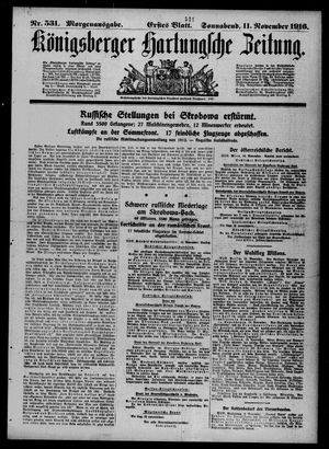 Königsberger Hartungsche Zeitung vom 11.11.1916