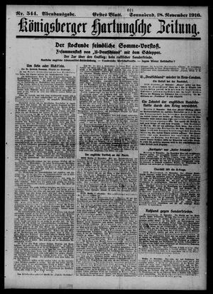 Königsberger Hartungsche Zeitung on Nov 18, 1916