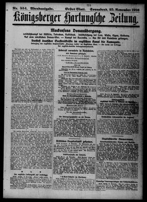 Königsberger Hartungsche Zeitung vom 25.11.1916