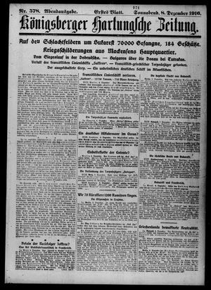 Königsberger Hartungsche Zeitung vom 09.12.1916