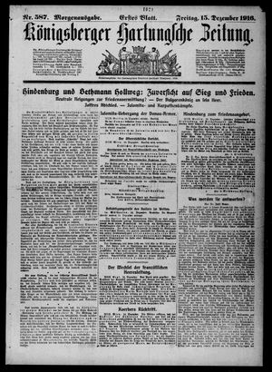 Königsberger Hartungsche Zeitung vom 15.12.1916