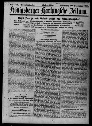Königsberger Hartungsche Zeitung vom 20.12.1916