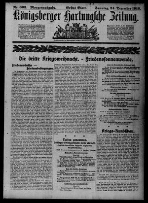 Königsberger Hartungsche Zeitung vom 24.12.1916