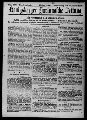 Königsberger Hartungsche Zeitung vom 28.12.1916