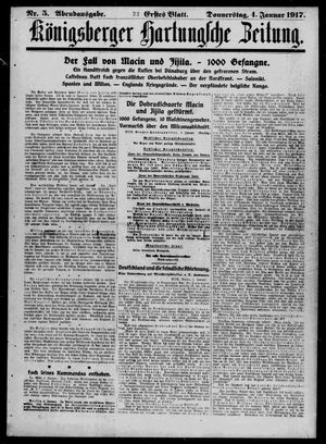 Königsberger Hartungsche Zeitung vom 04.01.1917