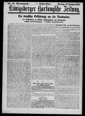Königsberger Hartungsche Zeitung on Jan 12, 1917