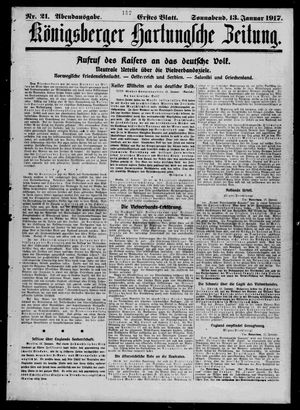 Königsberger Hartungsche Zeitung vom 13.01.1917