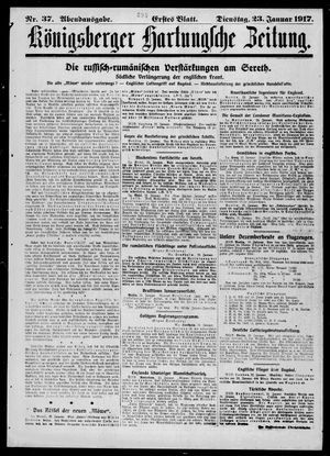 Königsberger Hartungsche Zeitung vom 23.01.1917
