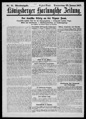 Königsberger Hartungsche Zeitung vom 25.01.1917