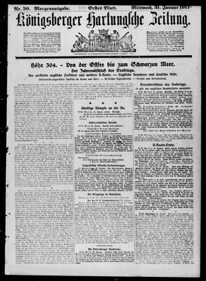 Königsberger Hartungsche Zeitung vom 31.01.1917