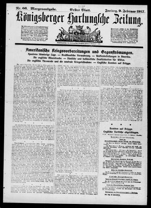 Königsberger Hartungsche Zeitung vom 09.02.1917