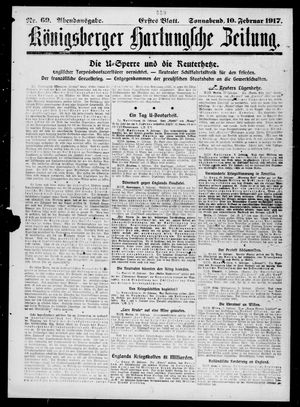 Königsberger Hartungsche Zeitung vom 10.02.1917