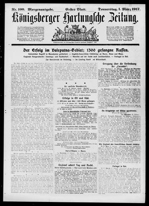 Königsberger Hartungsche Zeitung vom 01.03.1917