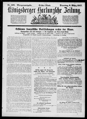Königsberger Hartungsche Zeitung vom 06.03.1917
