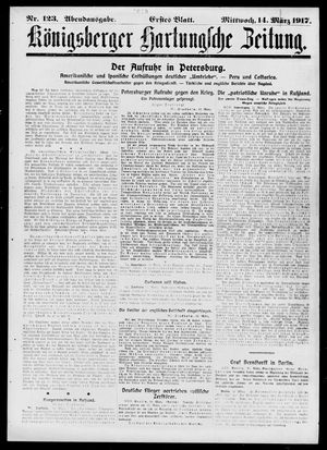 Königsberger Hartungsche Zeitung vom 14.03.1917