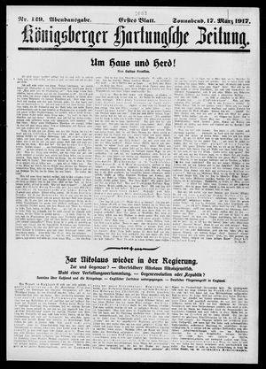 Königsberger Hartungsche Zeitung vom 17.03.1917