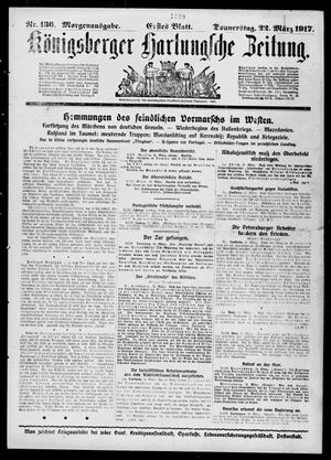 Königsberger Hartungsche Zeitung vom 22.03.1917