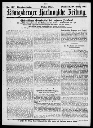 Königsberger Hartungsche Zeitung vom 28.03.1917
