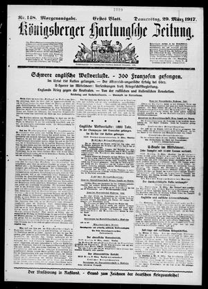 Königsberger Hartungsche Zeitung on Mar 29, 1917