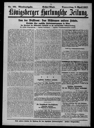 Königsberger Hartungsche Zeitung vom 05.04.1917