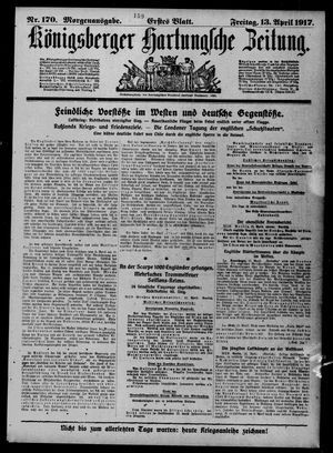 Königsberger Hartungsche Zeitung on Apr 13, 1917